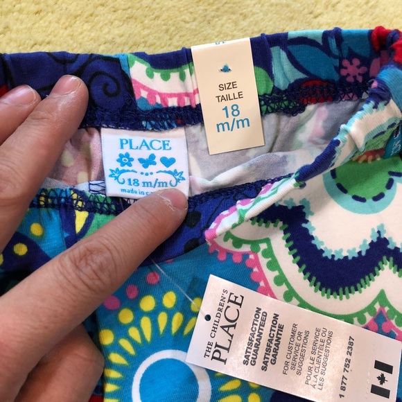 The Children's Place Multicolor Floral Pants - Picture 3 of 4